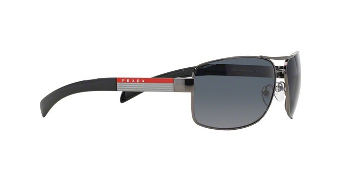 Sonnenbrillen Prada Linea Rossa PS 54IS (5AV5Z1) farbe gunmetal form rechteckig gläser polar gray