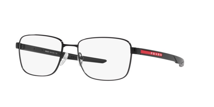 Brillen Prada Linea Rossa PS 54OV (1AB1O1) farbe black form quadratisch gläser demo lens