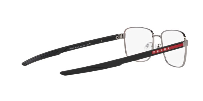 Eyeglasses Prada Linea Rossa PS 54OV (5AV1O1) color gunmetal shape square lenses lente demo