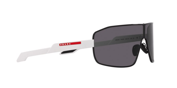 Sunglasses Prada Linea Rossa PS 54YS (1AB01V) color nero shape irregular lenses grigio