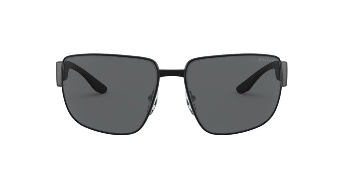 Sonnenbrillen Prada Linea Rossa PS 56VS (1BO02G) farbe matte black form quadratisch gläser polar dark grey