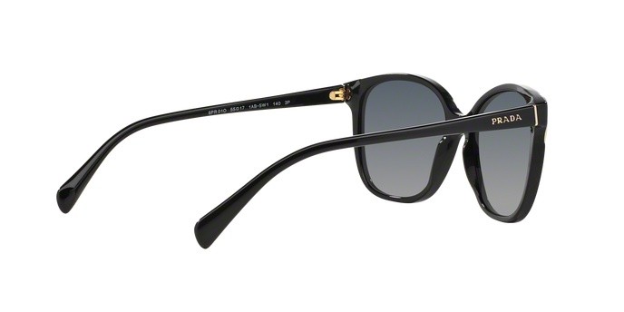 Sonnenbrillen Prada Conceptual PR 01OS (1AB5W1) farbe black form quadratisch gläser polar gray gradient