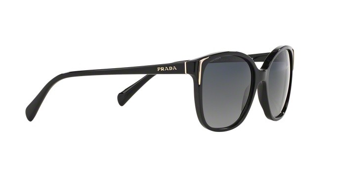 Sonnenbrillen Prada Conceptual PR 01OS (1AB5W1) farbe black form quadratisch gläser polar gray gradient