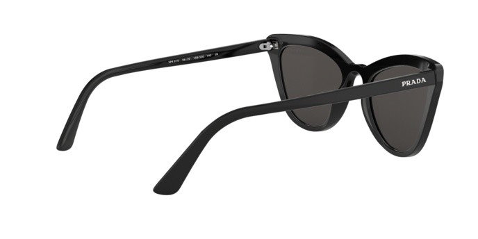 Sonnenbrillen Prada Conceptual PR 01VS (1AB5S0) farbe black form cat-eye gläser grey