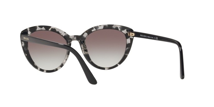 Sonnenbrillen Prada Catwalk PR 02VS (5280A7) farbe grey havana form cat-eye gläser grey gradient