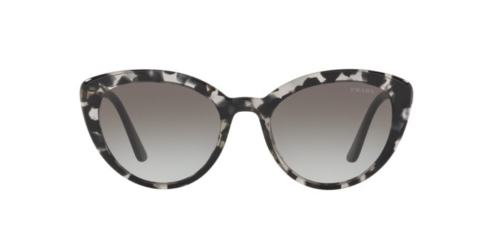 Sonnenbrillen Prada Catwalk PR 02VS (5280A7) farbe grey havana form cat-eye gläser grey gradient