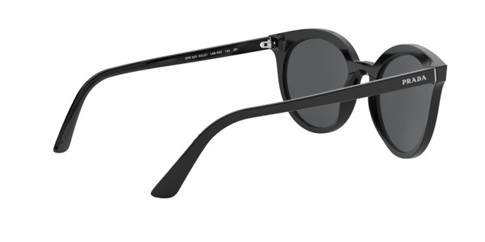 Sonnenbrillen Prada PR 02XS (1AB5S0) farbe black form rund gläser grey gradient