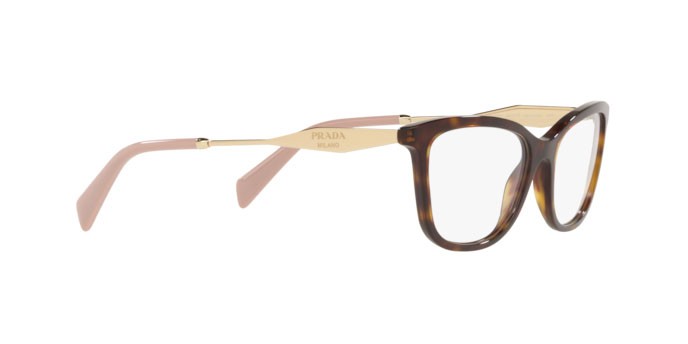 Brillen Prada PR 02YV (2AU1O1) farbe tortoise form schmetterling gläser demo lens