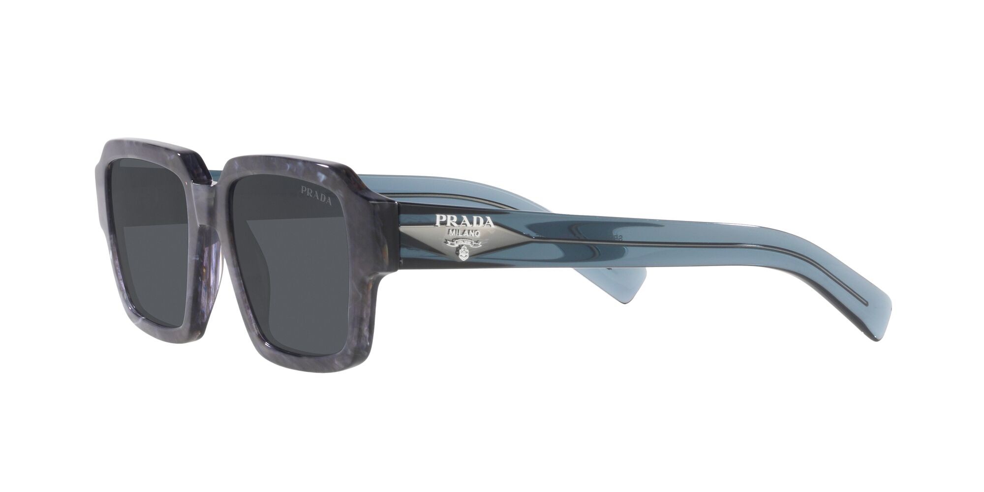 Sonnenbrillen Prada PR 02ZS (13F07T) farbe graphite stone form quadratisch gläser graphite cristallo