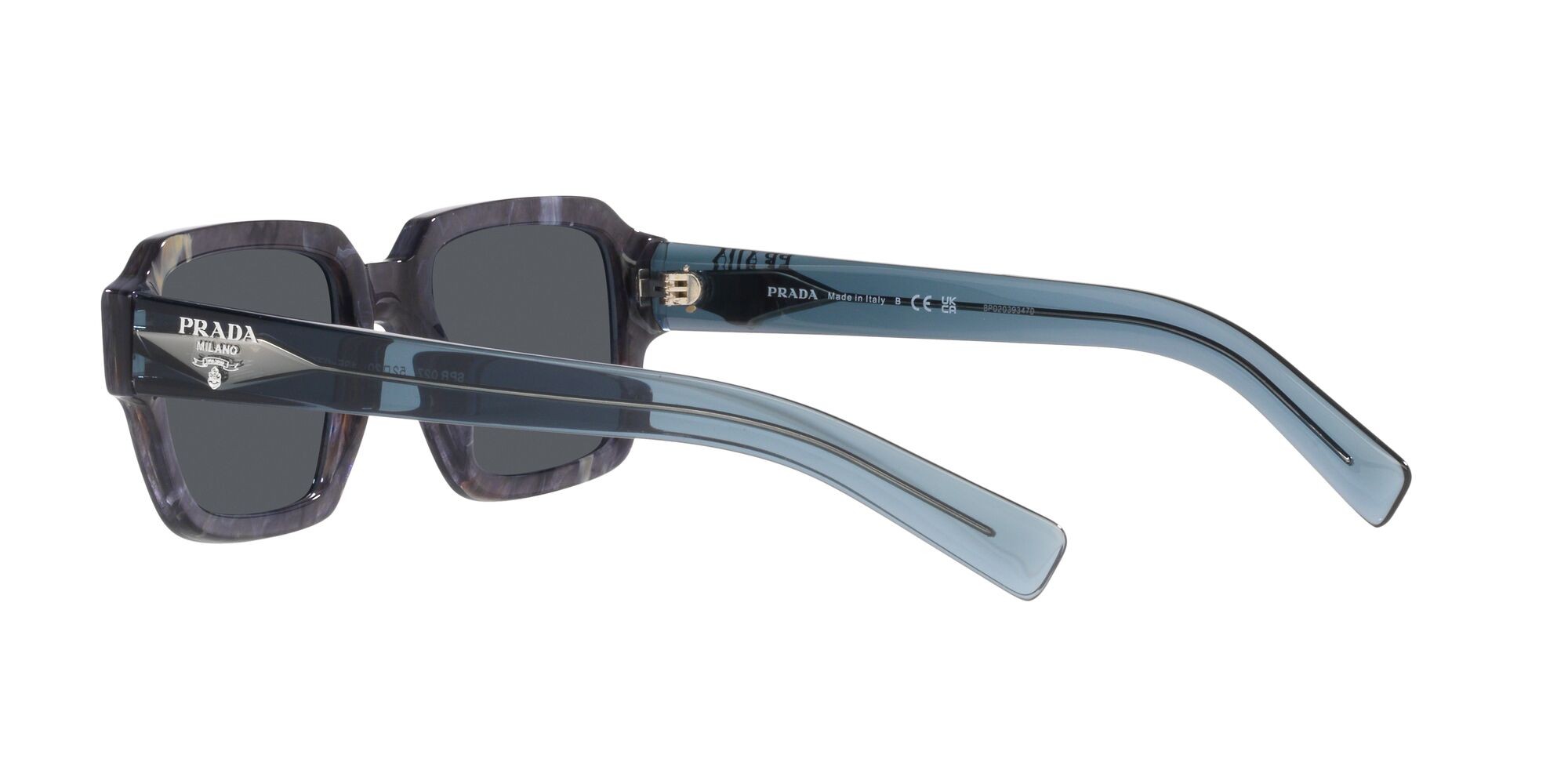 Sonnenbrillen Prada PR 02ZS (13F07T) farbe graphite stone form quadratisch gläser graphite cristallo