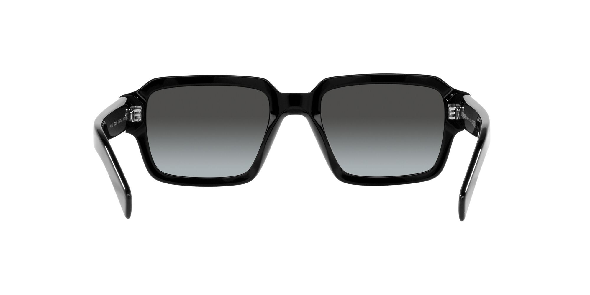 Occhiali da sole Prada PR 02ZS (1AB06T) colore nero forma quadrato lenti graphite sfumato cristallo