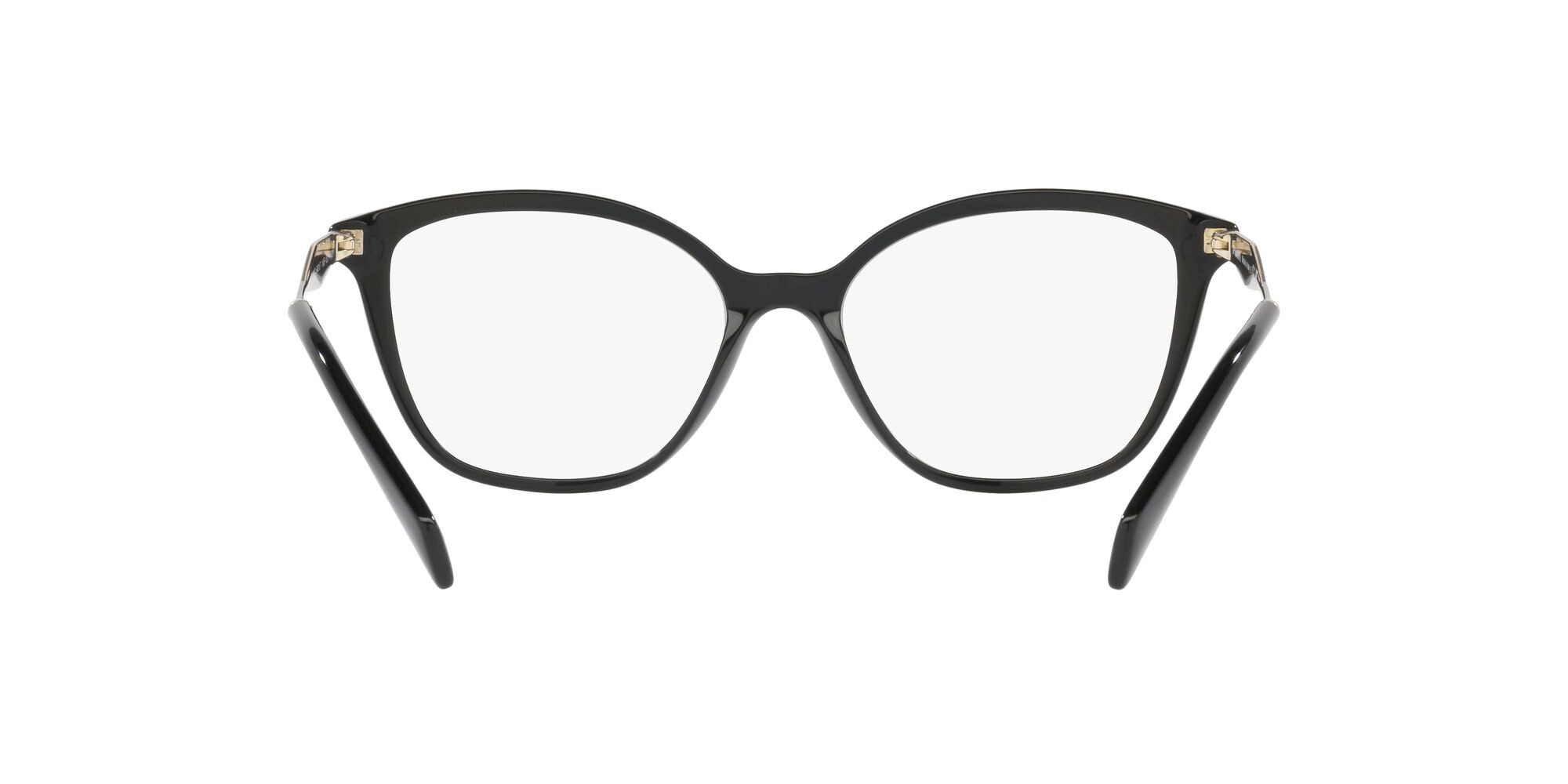 Eyeglasses Prada PR 02ZV (1AB1O1) color nero shape butterfly lenses lente demo