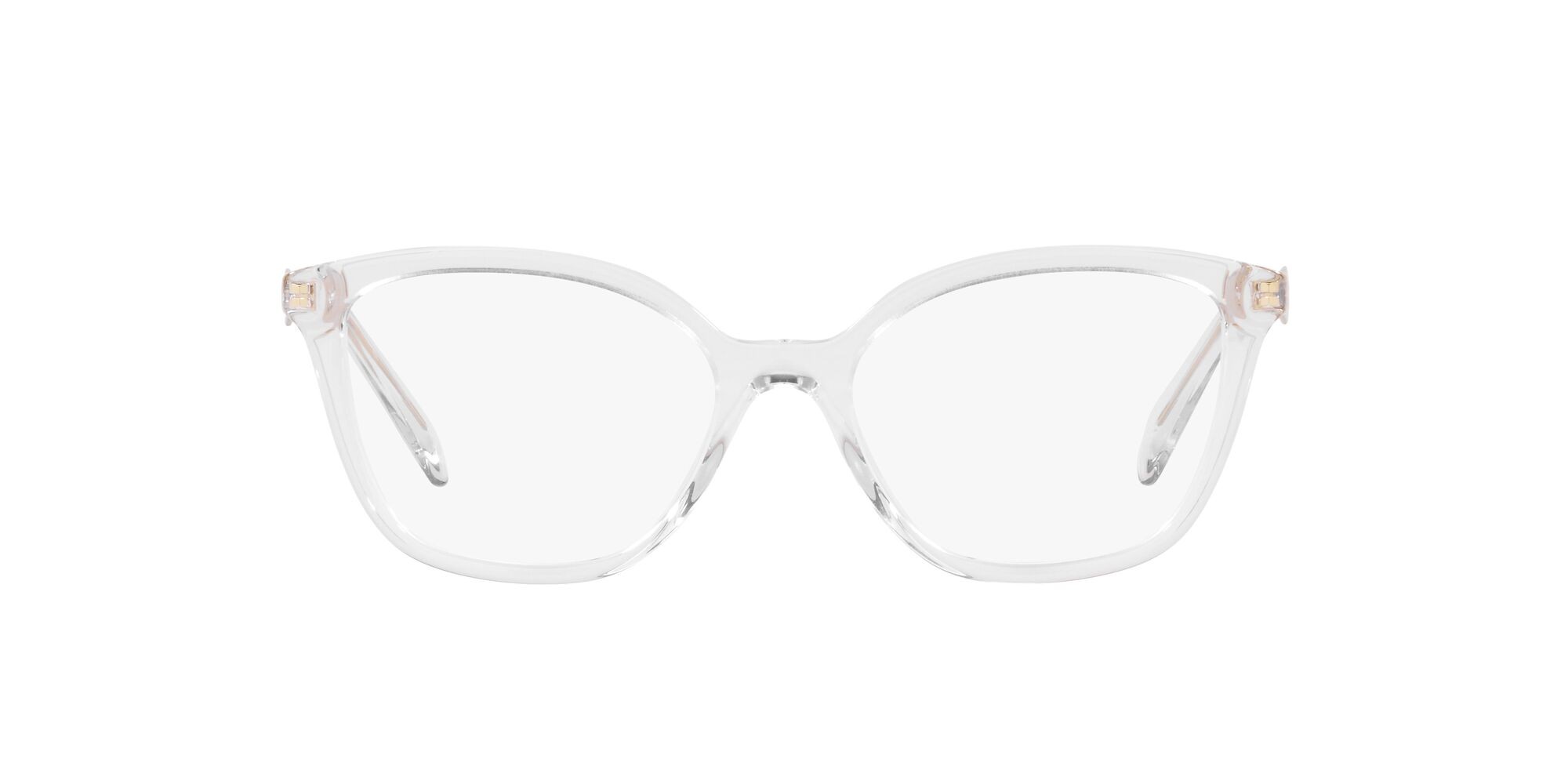 Eyeglasses Prada PR 02ZV (2AZ1O1) color cristallo shape butterfly lenses lente demo