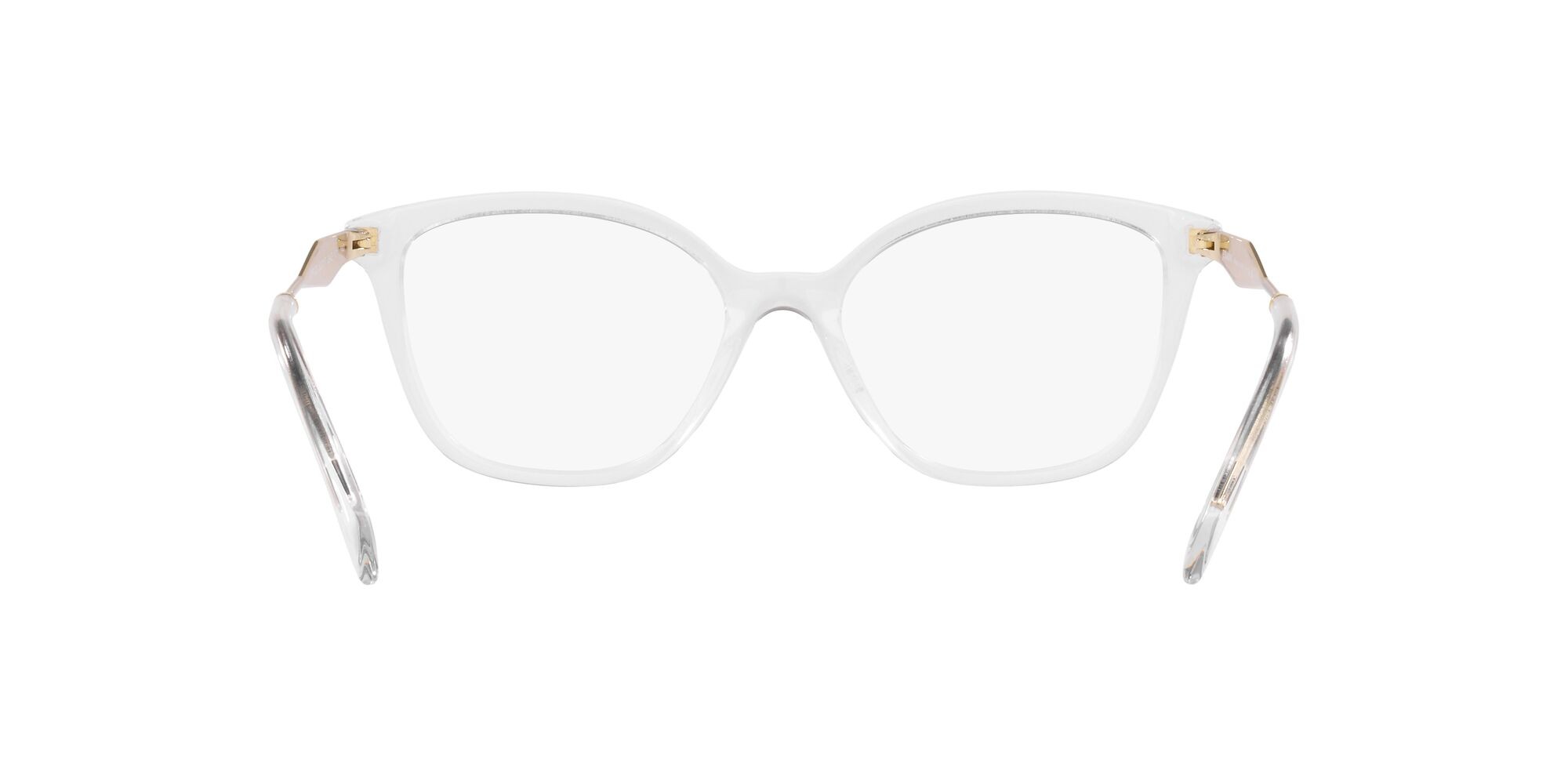 Eyeglasses Prada PR 02ZV (2AZ1O1) color cristallo shape butterfly lenses lente demo