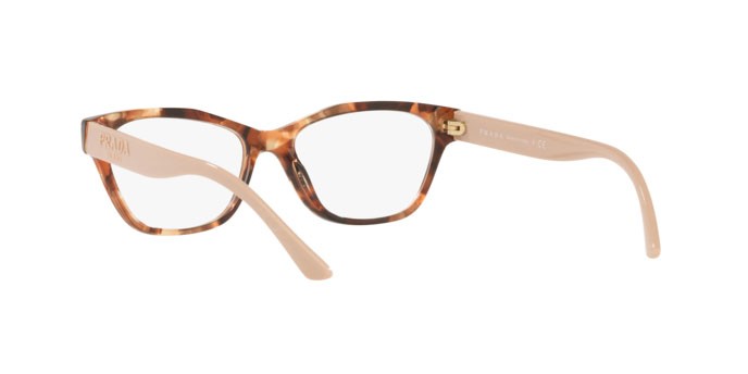 Eyeglasses Prada PR 03WV (07R1O1) color caramel havana shape square lenses demo lens