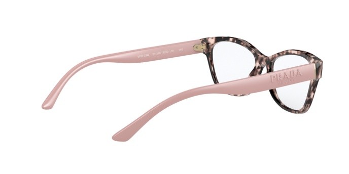 Eyeglasses Prada PR 03WV (ROJ1O1) color pink shape square lenses demo lens