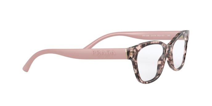 Eyeglasses Prada PR 03WV (ROJ1O1) color pink shape square lenses demo lens
