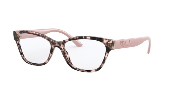 Eyeglasses Prada PR 03WV (ROJ1O1) color pink shape square lenses demo lens