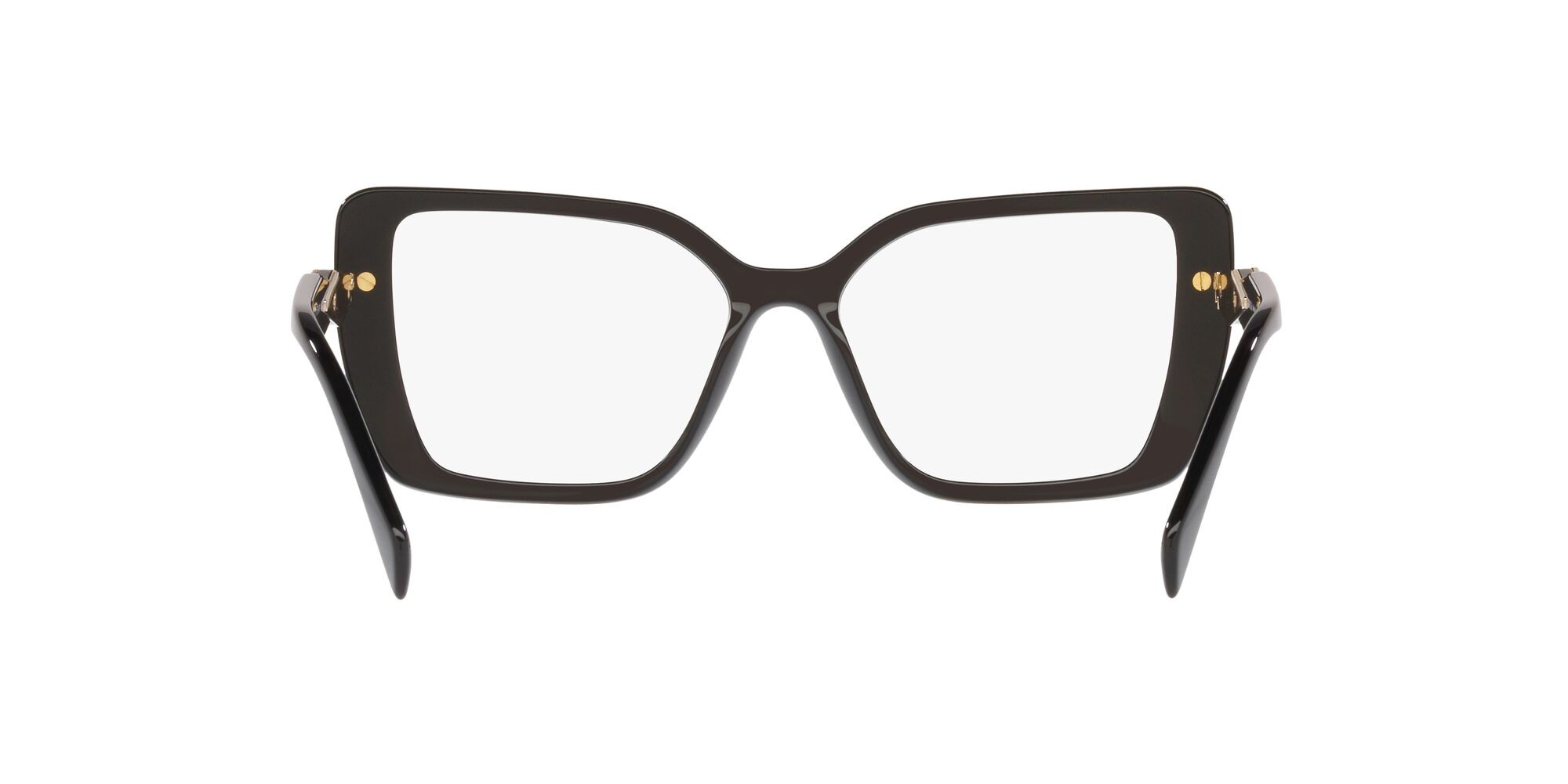 Eyeglasses Prada PR 03ZV (1AB1O1) color nero shape square lenses lente demo