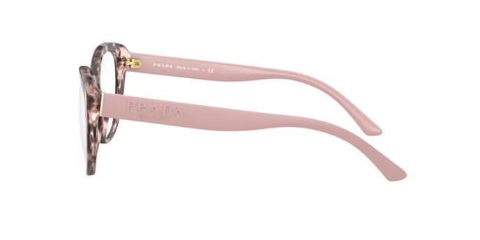 Eyeglasses Prada PR 04WV (ROJ1O1) color pink havana shape butterfly lenses demo lens