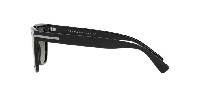 Occhiali da sole Prada PR 04YS (1AB2D0) colore black forma quadrato lenti grey gradient