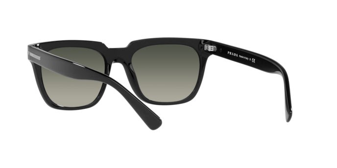 Occhiali da sole Prada PR 04YS (1AB2D0) colore black forma quadrato lenti grey gradient