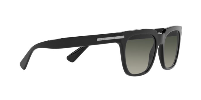 Occhiali da sole Prada PR 04YS (1AB2D0) colore black forma quadrato lenti grey gradient