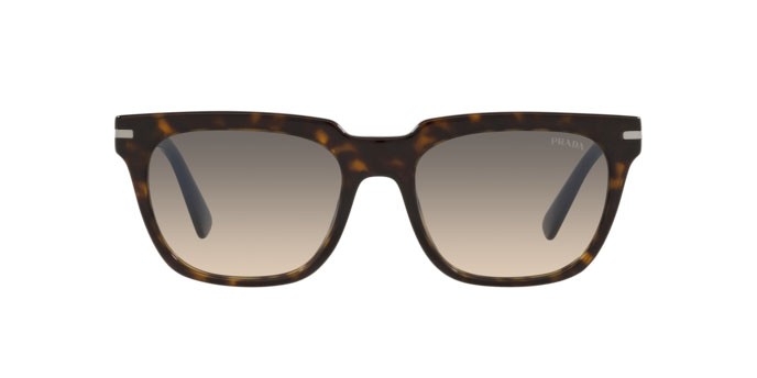 Occhiali da sole Prada PR 04YS (2AU718) colore tortoise forma quadrato lenti clear gradient grey