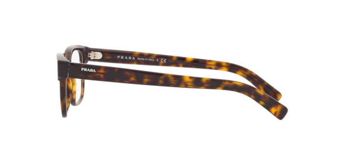 Brillen Prada PR 04YV (2AU1O1) farbe tortoise form rechteckig gläser demo lens