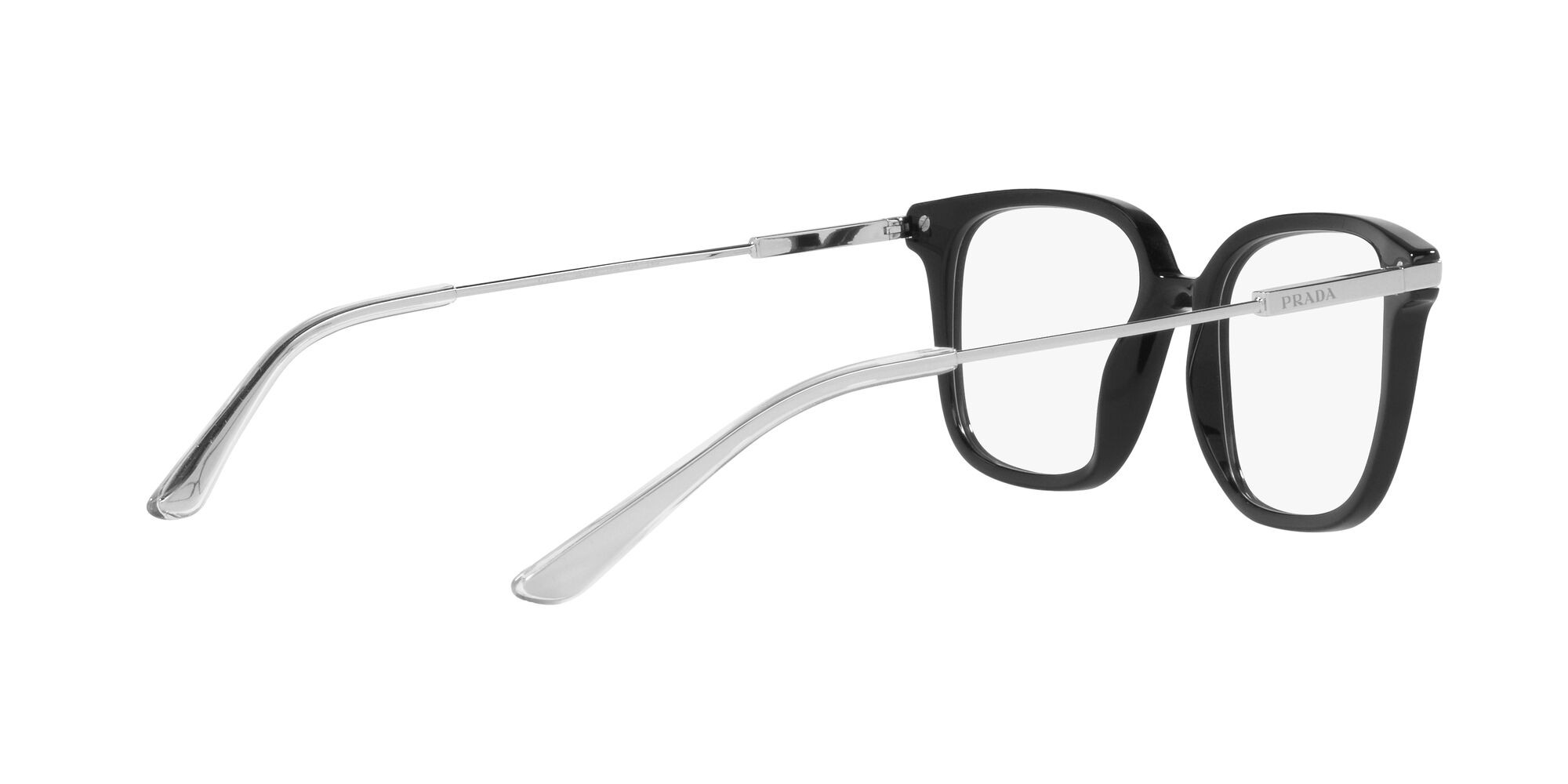 Eyeglasses Prada PR 04ZV (1AB1O1) color nero shape square lenses lente demo
