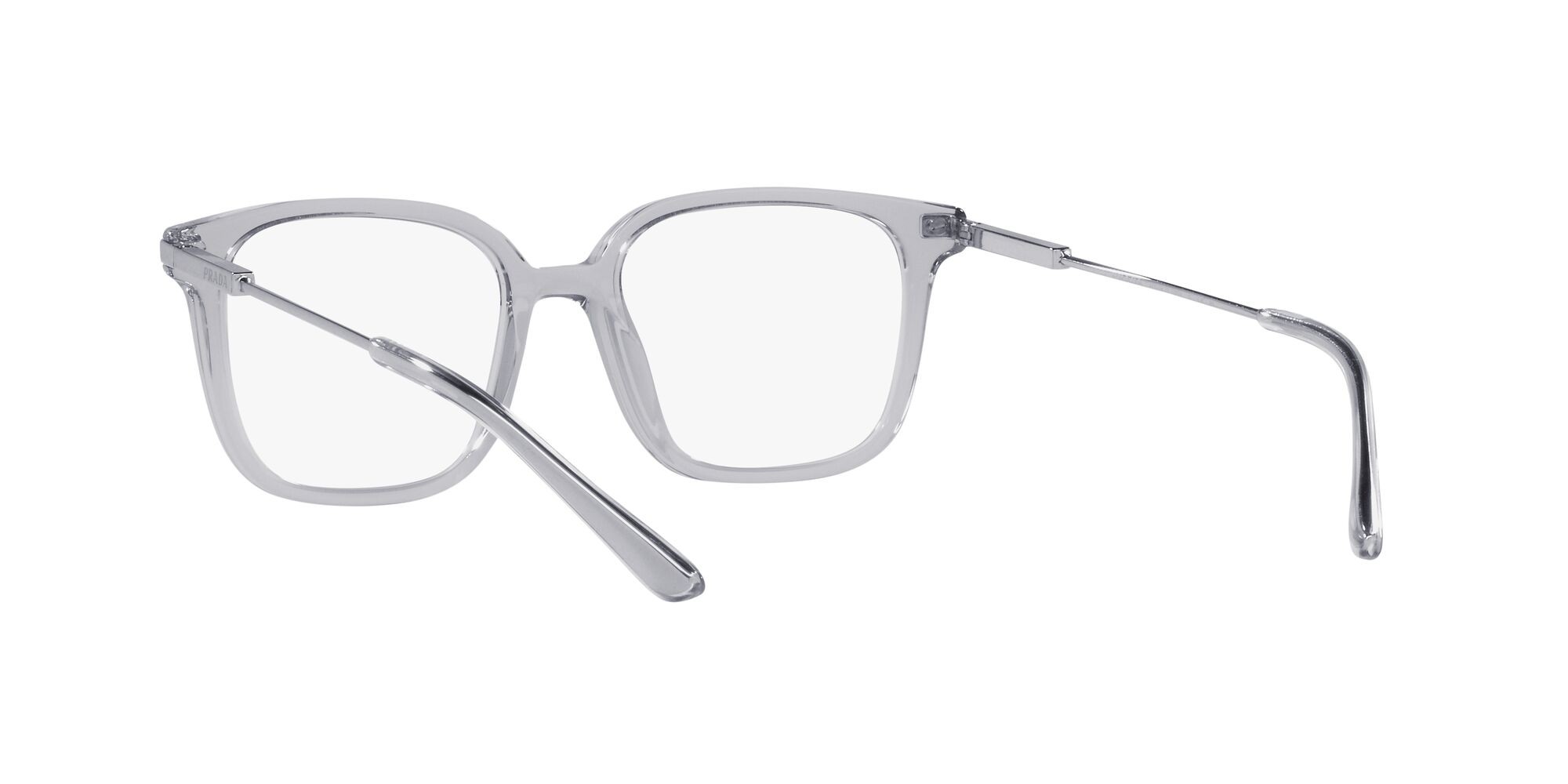 Brillen Prada PR 04ZV (U431O1) farbe grigio crystal form quadratisch gläser lente demo