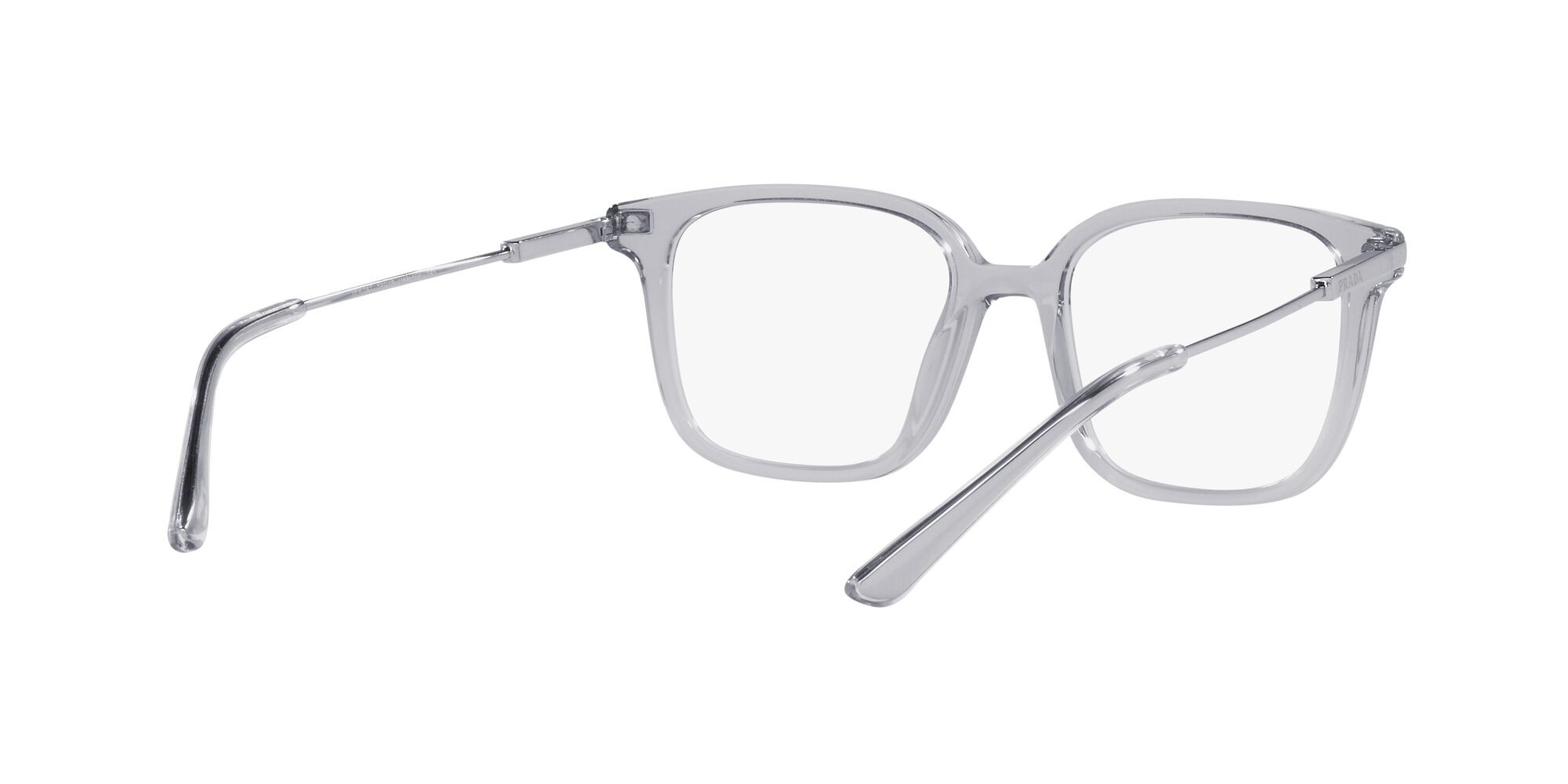Brillen Prada PR 04ZV (U431O1) farbe grigio crystal form quadratisch gläser lente demo