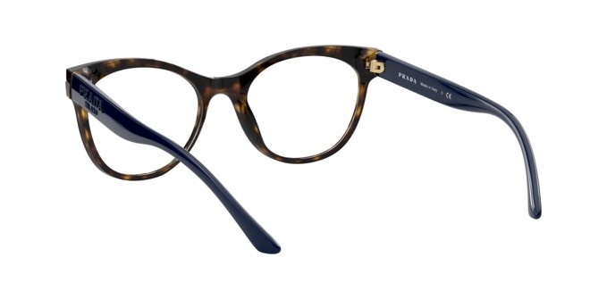Brillen Prada PR 05WV (2AU1O1) farbe havana form schmetterling gläser demo lens