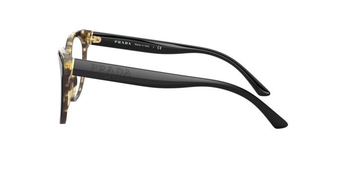 Eyeglasses Prada PR 05WV (3891O1) color black/havana shape butterfly lenses demo lens