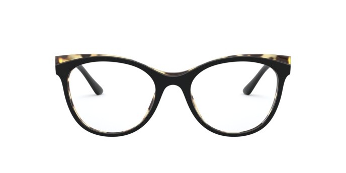 Eyeglasses Prada PR 05WV (3891O1) color black/havana shape butterfly lenses demo lens