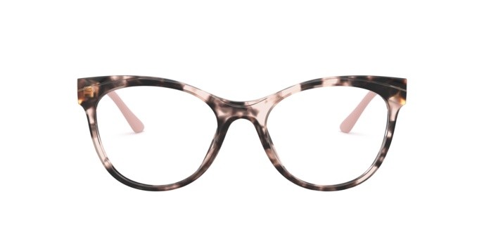 Brillen Prada PR 05WV (ROJ1O1) farbe pink havana form schmetterling gläser demo lens