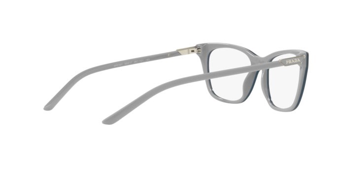 Eyeglasses Prada PR 05YV (08Y1O1) color fiordaliso/crystal shape butterfly lenses demo lens