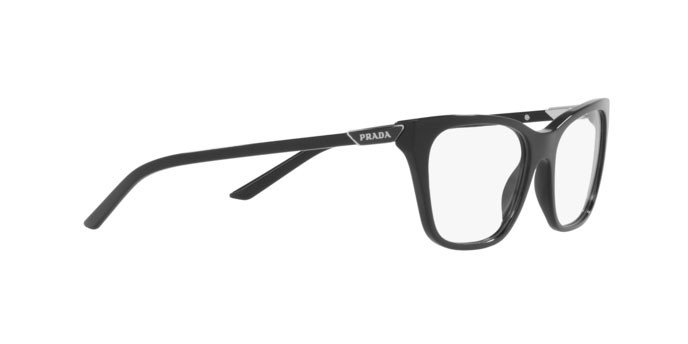 Brillen Prada PR 05YV (1AB1O1) farbe black form schmetterling gläser demo lens
