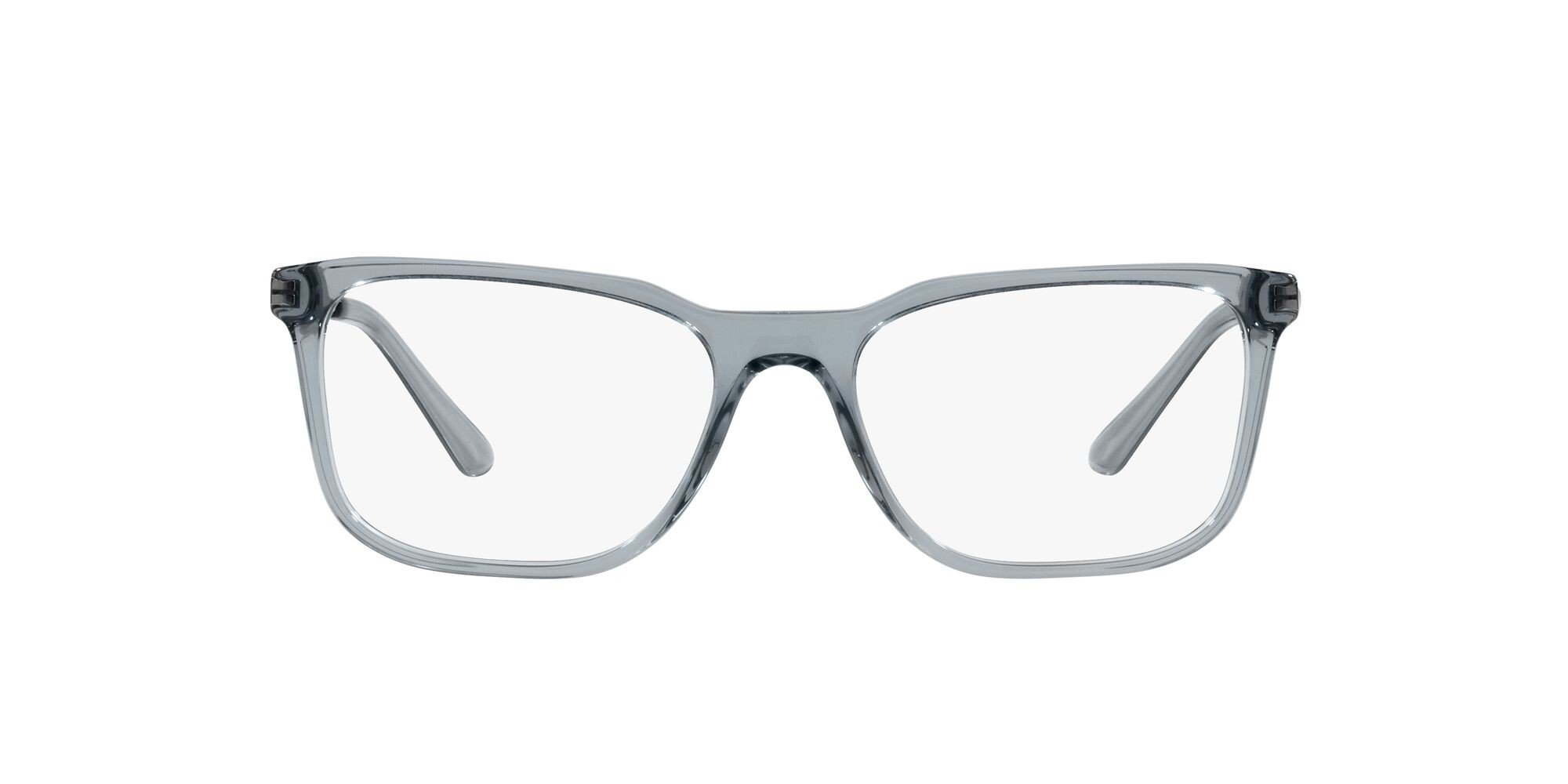 Eyeglasses Prada PR 05ZV (19F1O1) color crystal graphite shape rectangle lenses lente demo