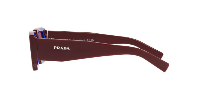 Occhiali da sole Prada PR 06YS (16M08S) colore etruscan/blue forma rettangolare lenti violetto scuro