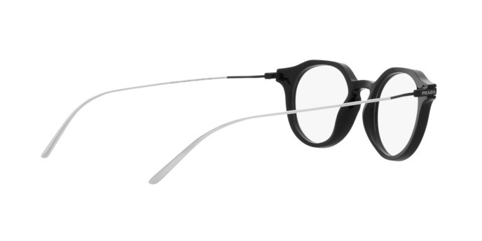 Brillen Prada PR 06YV (1AB1O1) farbe black form pantos gläser demo lens