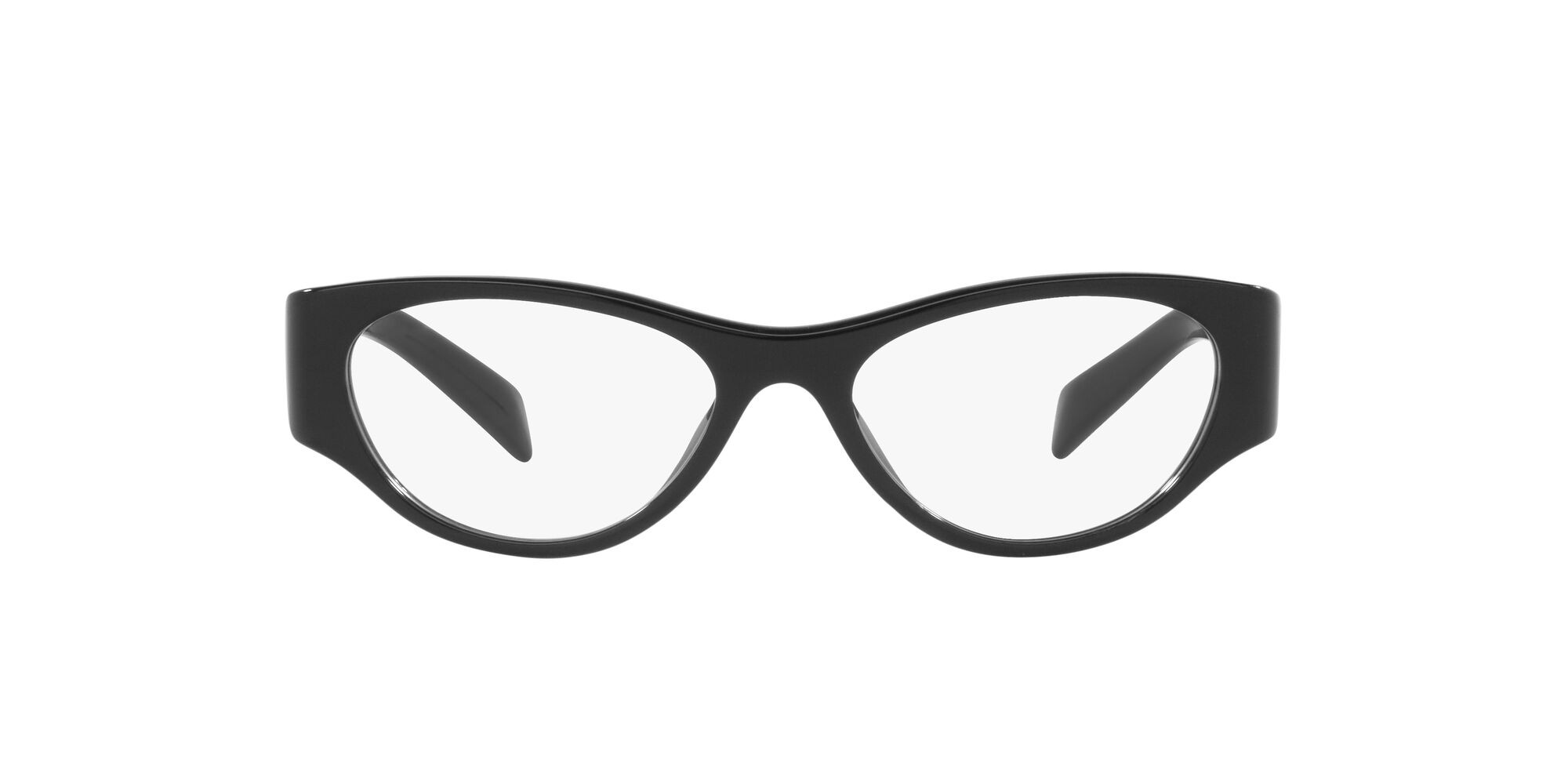 Brillen Prada PR 06ZV (1AB1O1) farbe nero form schmetterling gläser lente demo