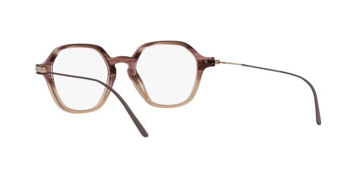 Brillen Prada PR 07YV (13B1O1) farbe brown shaded form quadratisch gläser lente demo
