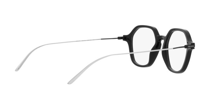 Brillen Prada PR 07YV (1AB1O1) farbe nero form quadratisch gläser lente demo