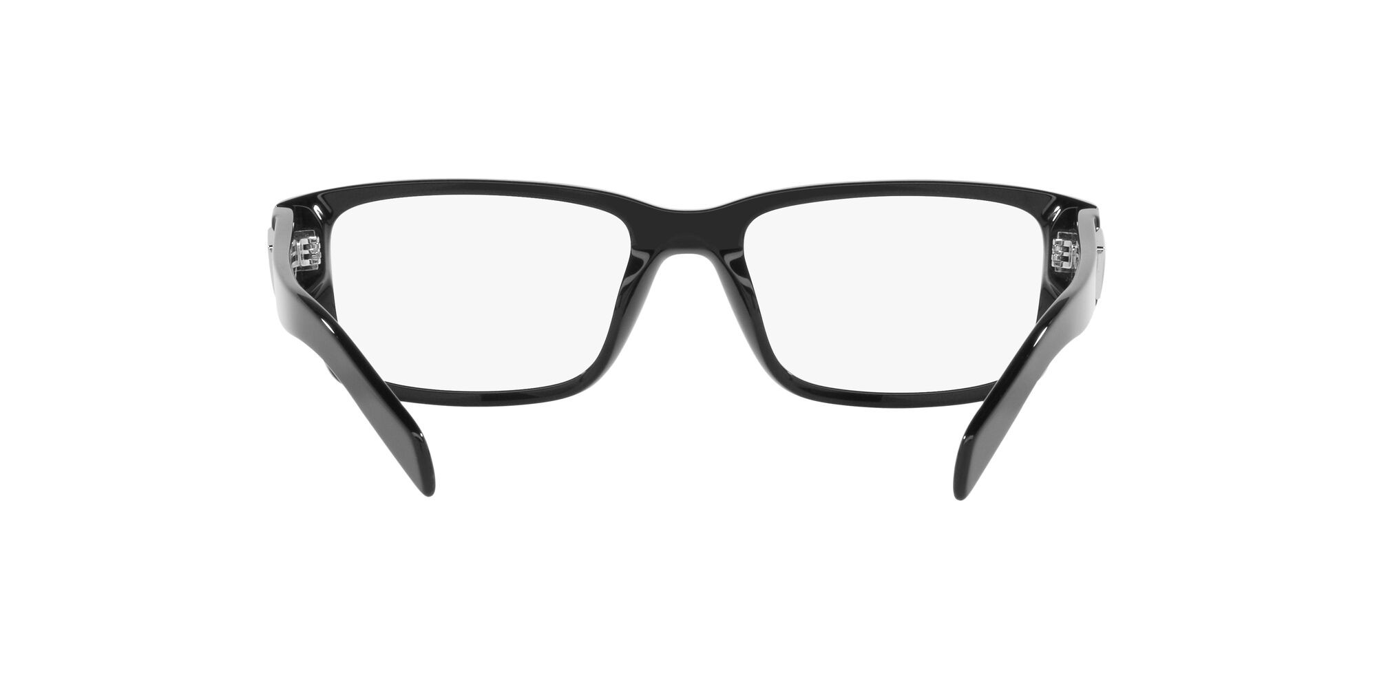 Eyeglasses Prada PR 07ZV (1AB1O1) color nero shape rectangle lenses lente demo