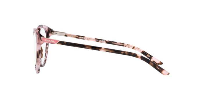Eyeglasses Prada PR 08YV (ROJ1O1) color orchid tortoise shape oval lenses demo lens