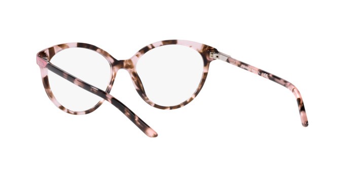 Eyeglasses Prada PR 08YV (ROJ1O1) color orchid tortoise shape oval lenses demo lens