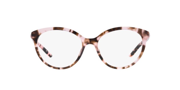 Eyeglasses Prada PR 08YV (ROJ1O1) color orchid tortoise shape oval lenses demo lens