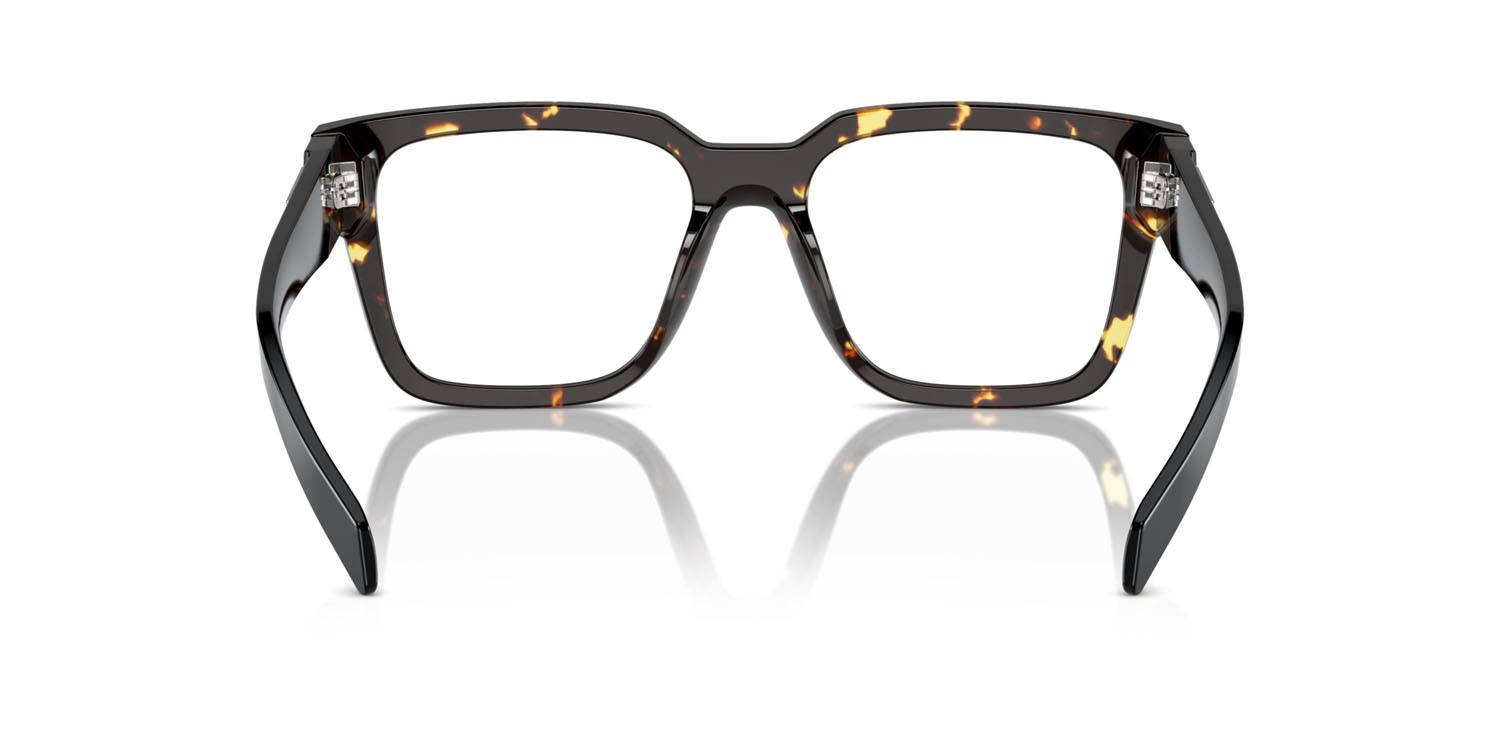 Brillen Prada PR 08ZV (16R1O1) farbe malto nero tartarugato form quadratisch gläser lente demo