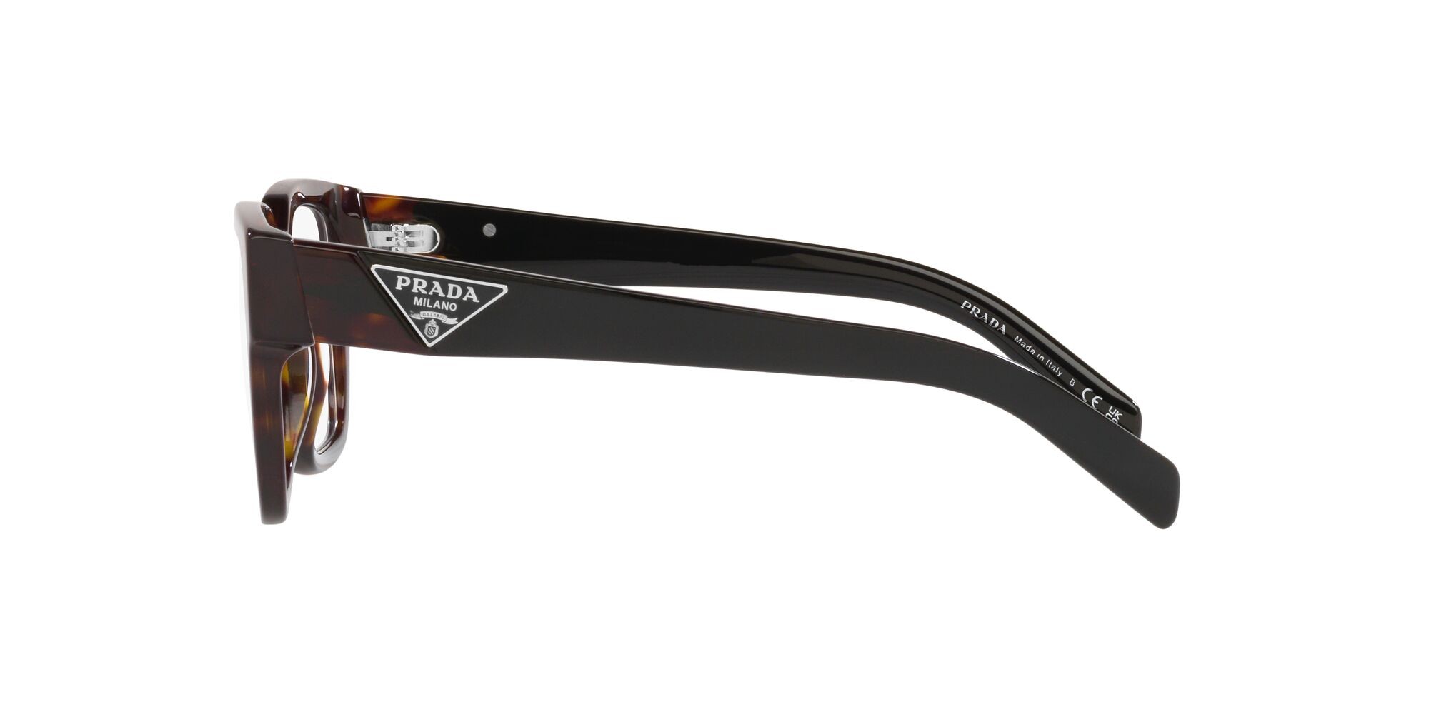 Eyeglasses Prada PR 08ZV (2AU1O1) color tartarugato shape square lenses lente demo